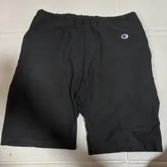 Champion ブラック ショートパンツ reverse weave