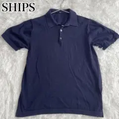 SHIPS シップス 半袖ポロシャツ ネイビー メンズ Sサイズのサムネイル