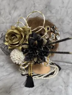 ꫛꫀꪝ✧No.2263 豪華成人式髪飾りセット　宝石ビジュー飾り付き