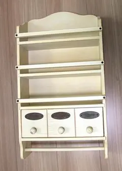 USAテンダーハート　木製ウォールシェルフ(ハンギングバー付き)　カントリー雑貨