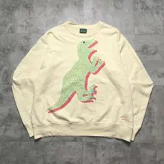 【ポールスミス DINO】 恐竜スウェット クリーム XL オーバーサイズ