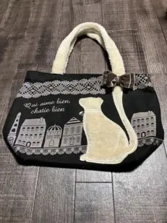 axes femme　アクシーズファム　街並みねこトートバッグのサムネイル