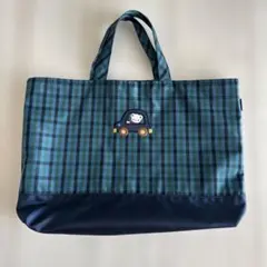新品未使用完売品】 familiar ファミリア 横型バッグ 青チェック