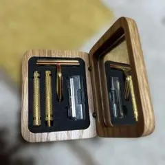 Gillette 両刃ホルダー ゴールド トラベルケース付 ヴィンテージ