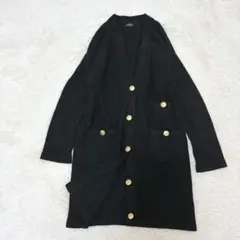 美品✨定価2.5万✨レサージュ　アンゴラ　金ボタンジャケットカーディガン