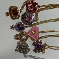 シュガシュガルーン ハート エクルキーホルダー ガチャ 赤 オレンジ 緑