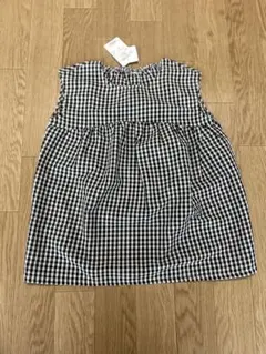 新品　ギンガムチェック ノースリーブワンピース 女の子 夏服 95cmのサムネイル