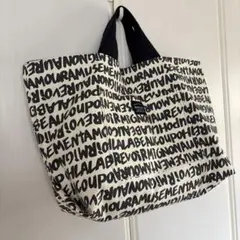 SALE ハンドメイド　BIGトートバッグ　英字柄　サブバッグ　大容量