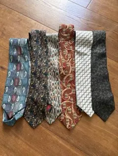 中古メンズ ネクタイ 6本セット まとめ売り