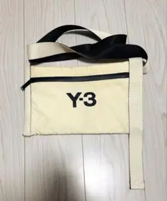 Y-3 ナイロンサコッシュ　クリームホワイト