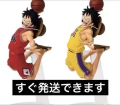 新品未開封】ワンピース×NBA ルフィ レイカーズ シカゴブルズ 2種