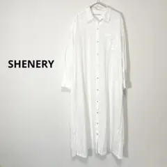 SHENERY ホワイト シャツワンピース　【訳あり】のサムネイル