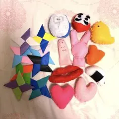 ハンドメイド 保育教材 フェルトおもちゃ 折り紙 手裏剣 セット