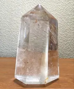 天然石 水晶 タワー オブジェ 330g 原石 アメジスト マダガスカル産