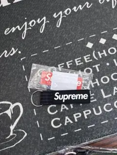 Supreme ブラック キーホルダー