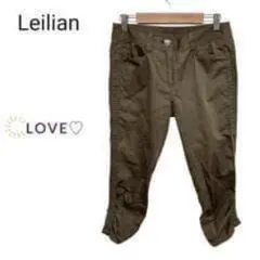 Leilian レリアン クロップドパンツ 綿混 日本製 シンプル k1のサムネイル