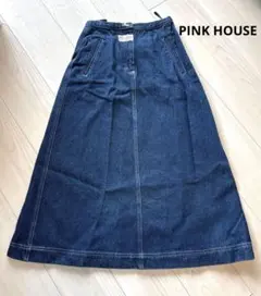 PINK HOUSE デニムロングスカート ブラック - メルカリ