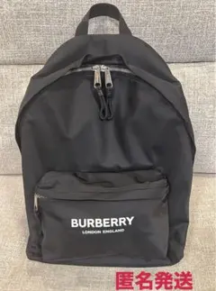 BURBERRY ブラック リュック 値下げ可能 BURBERRY (バーバリー) ロゴ ナイロン バックパック BB8063495
