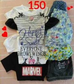 【150cm★まとめ売り★8点】 最終処分♡かわいい トップス＆ハーフパンツ 秋