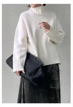 1er Arrondissemeotウールカシミヤハイネックセーター