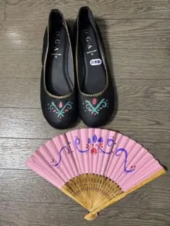 アナ 戴冠式 靴 扇子 セット