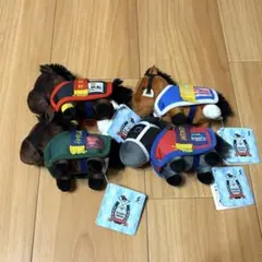 サラブレッドコレクション 馬服マスコットボールチェーン4 コンプリートセット