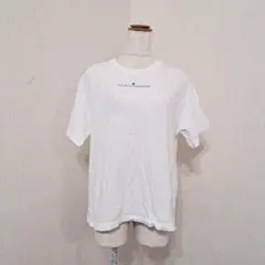 アースミュージック【F】半袖Tシャツ　オフホワイト　プリント　花柄　綿