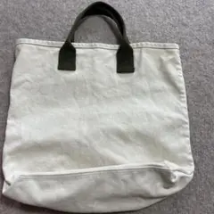 アイボリー キャンバストートバッグ