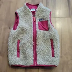 patagonia フリースベスト ピンク5T