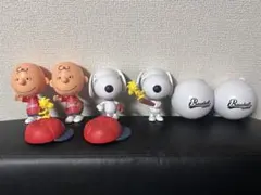 カプキャラ PEANUTS6 チャーリーブラウン スヌーピー　野球　ガシャポン