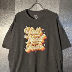 USA古着Tシャツ 2XLサイズ DOM オーバーサイズ　グレー