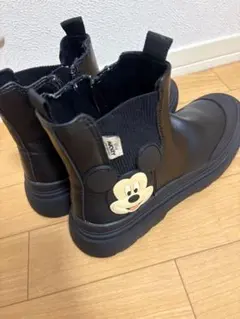 ZARA ミッキーマウス ブーツ ブラック / Disneyコラボ