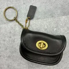 ✨稀少✨極美品✨オールドコーチ ターンロック コインケース　キーホルダー　黒