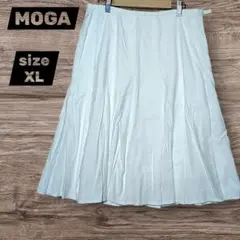 モガ　MOGA　フレアスカート　白　ホワイト　13　XL　匿名配送のサムネイル