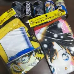 コナン　缶　ブランケット　景品のサムネイル