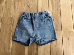 新品 ブランシェス デニム ショートパンツ リボン 90センチ 女の子 ベビー