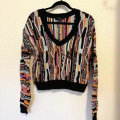FOREVER 21 マルチカラー 3Dニット 長袖