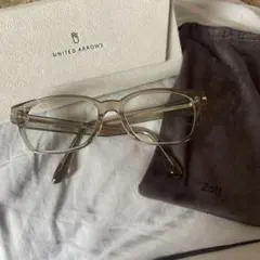 Zoff UNITEDARROWSコラボ　クリアフレーム　調光レンズ(グリーン)