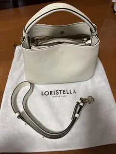LORISTELLA ロリステッラ　本革ショルダーバッグ　ホワイトのサムネイル
