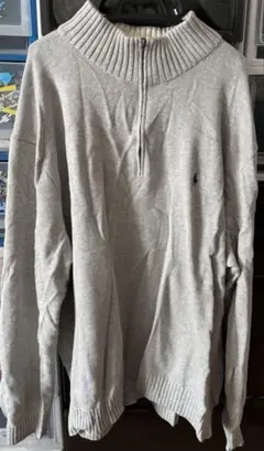 ポロ・ラルフ・ローレン グレー ハイネックセーター　オーバーサイズ