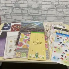 おすそわけ　シール　おりがみ　レターセット　メモパッド　１２点セット