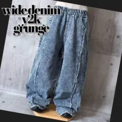 Y2K Grunge Star Studs Dirty Wash jeans - メルカリ