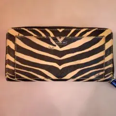 COACH ゼブラ柄 長財布