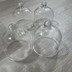 ヤマコー 硝子 プチドーム 小 4個セットのサムネイル