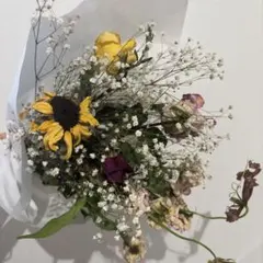 ユーカリとスターチスの切り花ブーケ - メルカリ