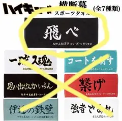 ハイキュー 飛べ スポーツタオル マフラータオル 横断幕 烏野高校