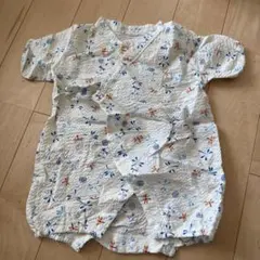 ベビー甚平 花柄 60-70cm