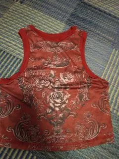 未使用　赤柄タンクトップ