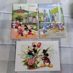 ディズニー ミッキー ミニー ポストカード 3枚セット