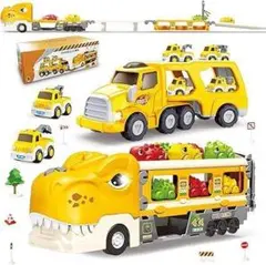 UQTOO 車おもちゃ ミニカーセット 恐竜おもちゃ